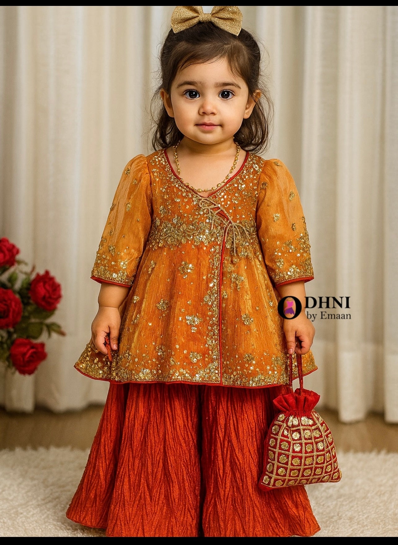 Anaviya pale orange 3pc