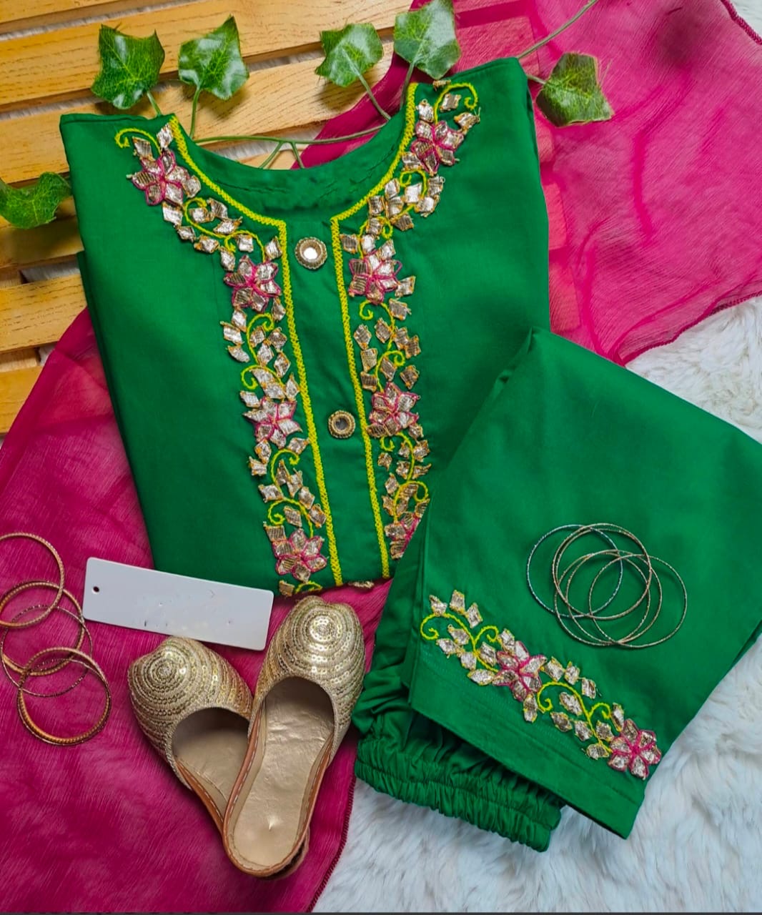Phulkari gotta 3pc