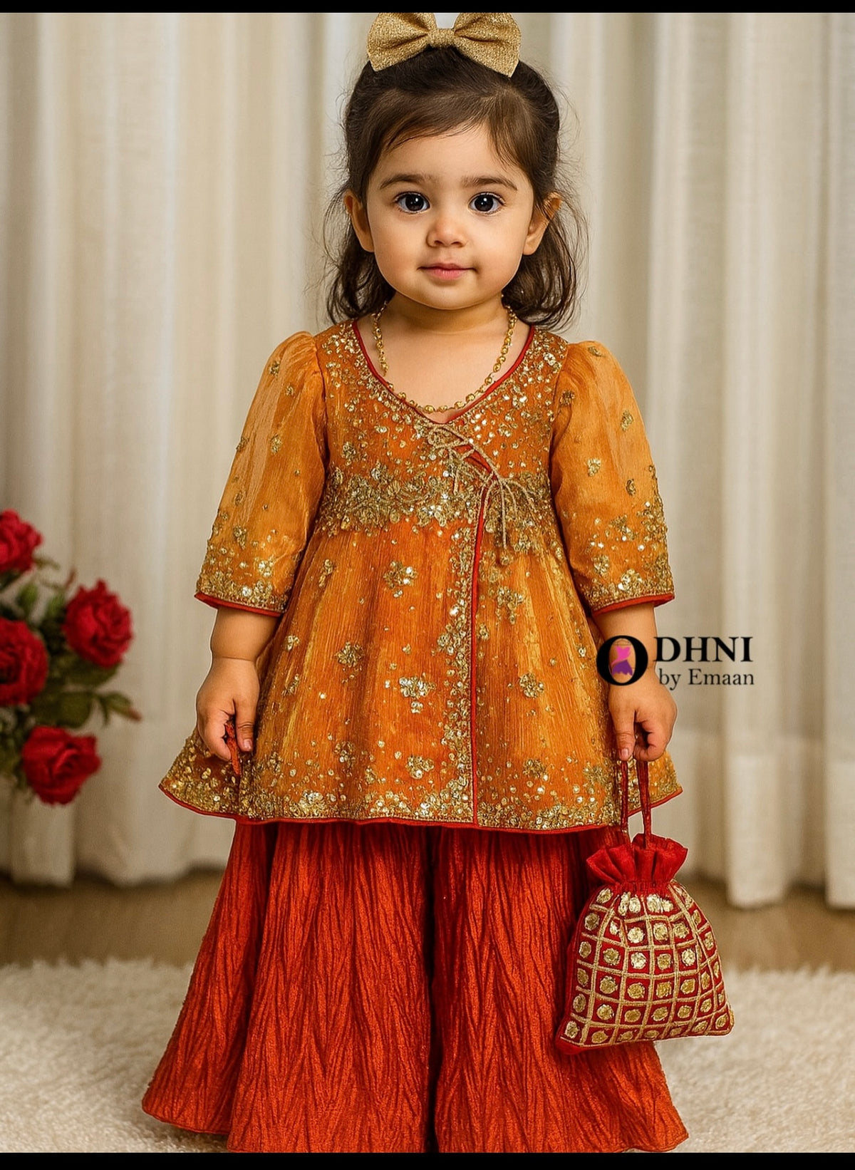 Anaviya pale orange 3pc