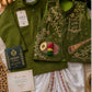 Little Baraati - Olive Green 3pc