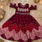 Haniya maroon 3pc